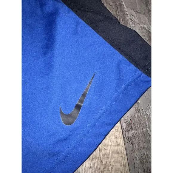Nike Dri-Fit Blue Black Basketball Shorts Men's Large - Picture 3 of 4